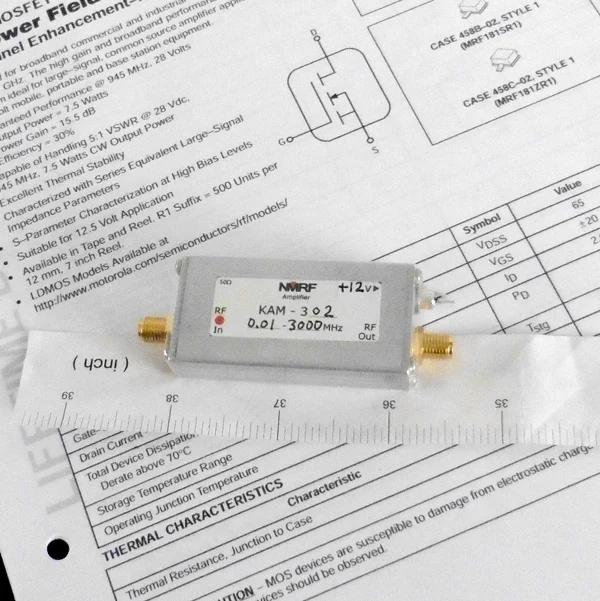 

10 KHz~2.5 GHz (3.0 GHz) UWB High Gain Universal RF Microwave Amplifier
