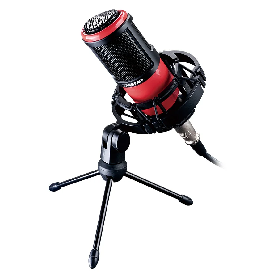 Takstar PC-K320 записывающий микрофон со значком upod pro звуковая карта и аудио кабели - Цвет: with red color