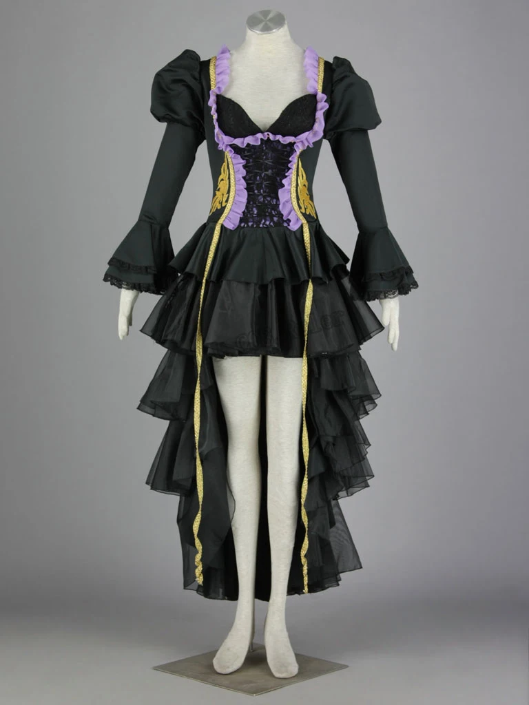

Vocaloid HATSUNE Miku Cosplay Costume Dress Black Halloween Party Dresses