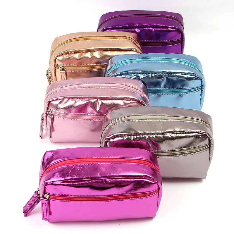 1PCS Pu Leather Women Cosmetic Bag Waterproof Small Travel Porable