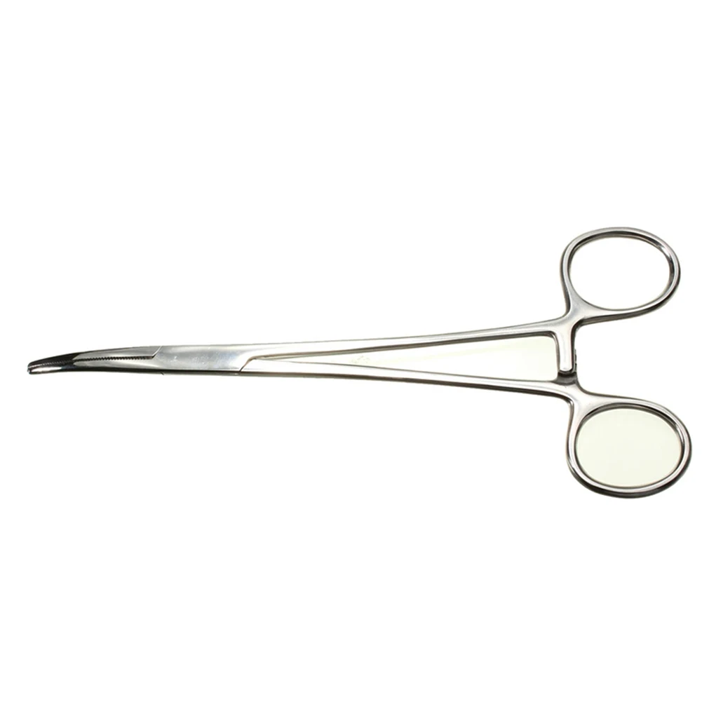 

18cm Stainless Steel Fishing Locking Elbow Scissors Hemostat Fishing Decoupling Device Hook Remover #928
