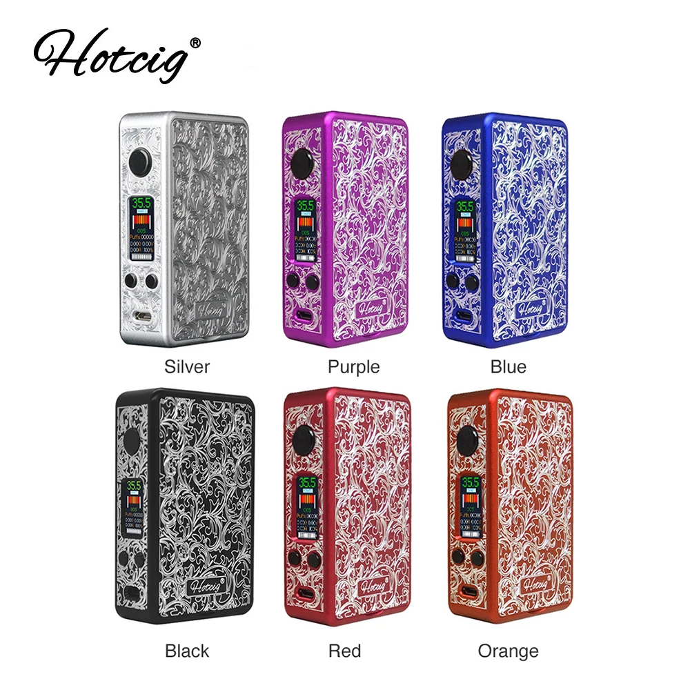 

Heavengifts Original Hotcig R150S TC Box MOD 0.96 Inch Colorful Screen & Waterproof HM Chip E Cig Vape Mod VS Luxe Mod /Drag 2