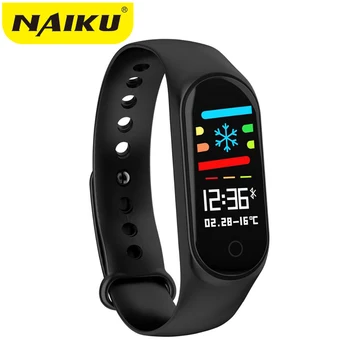 

NAIKU M3S Smart Bracelet Color-screen IP67 Fitness Tracker blood pressure Heart Rate Monitor Smart band For Android IOS phone
