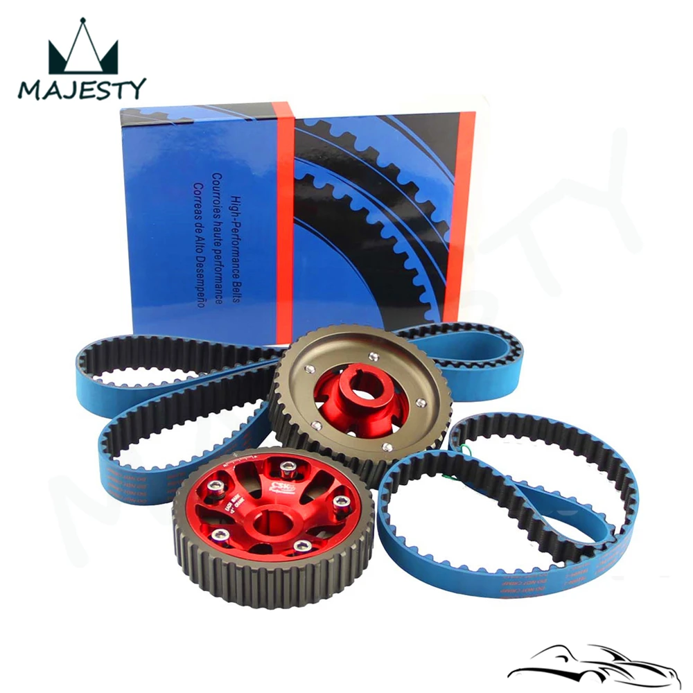

Adjustable Cam Gears w/ Timing Belt For 93-01 Honda Prelude H22 DOHC VTEC