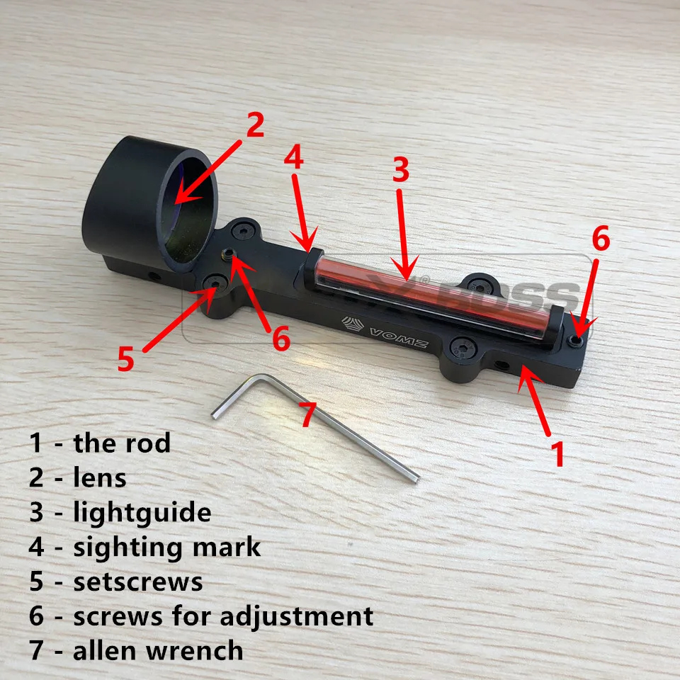 Легкий волоконный прицел 1x28 Red Dot охотничий прицел Fit ружья ребра рельс охотничья стрельба R9192-Red Dot(черный