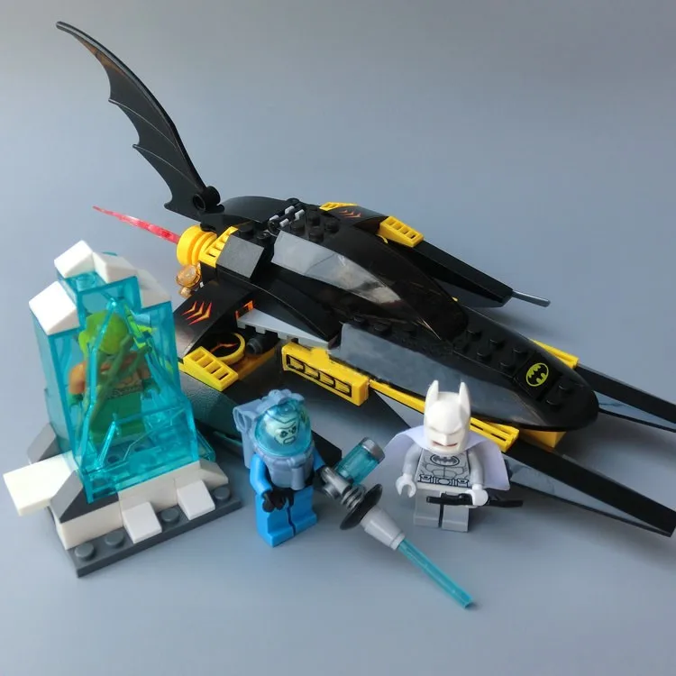 Model building kit compatible with font b lego b font Super Heroes Batman chariot 3D block