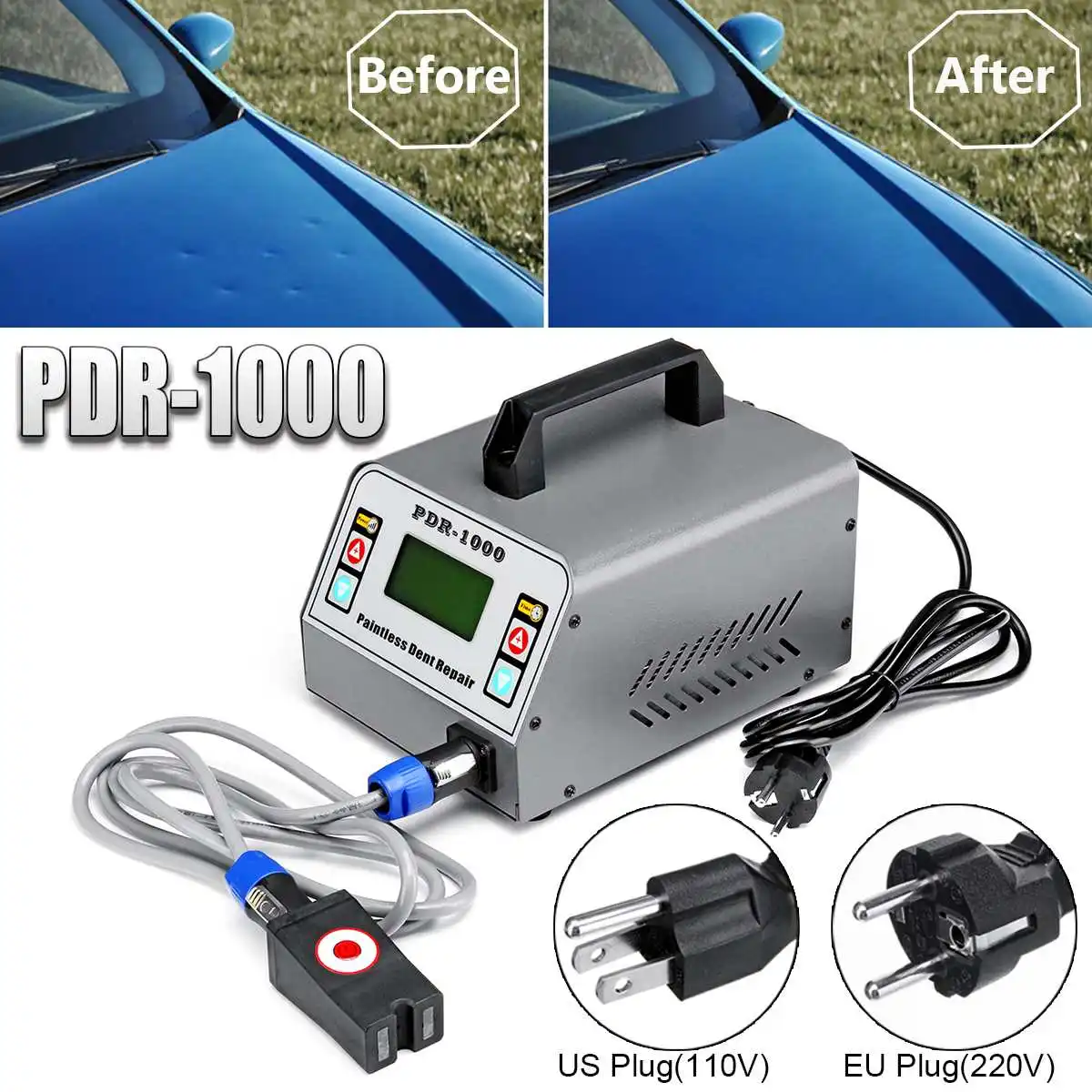 

Car Induction Heater Dent Repair Remover Tool Set 1000W EU/US Plug Paintless HotBox for Removing Dents Car Body Repair Tool