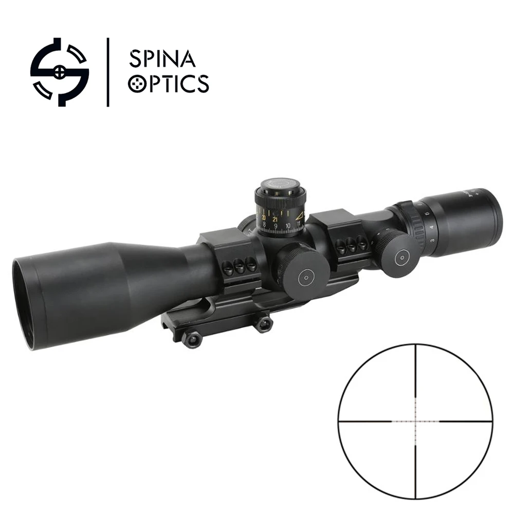 

SPINA OPTICS 3-12x50 Tactical Riflescope First Focal Plane MP Reticle 34MM Tactical Optics Scope for Hunting