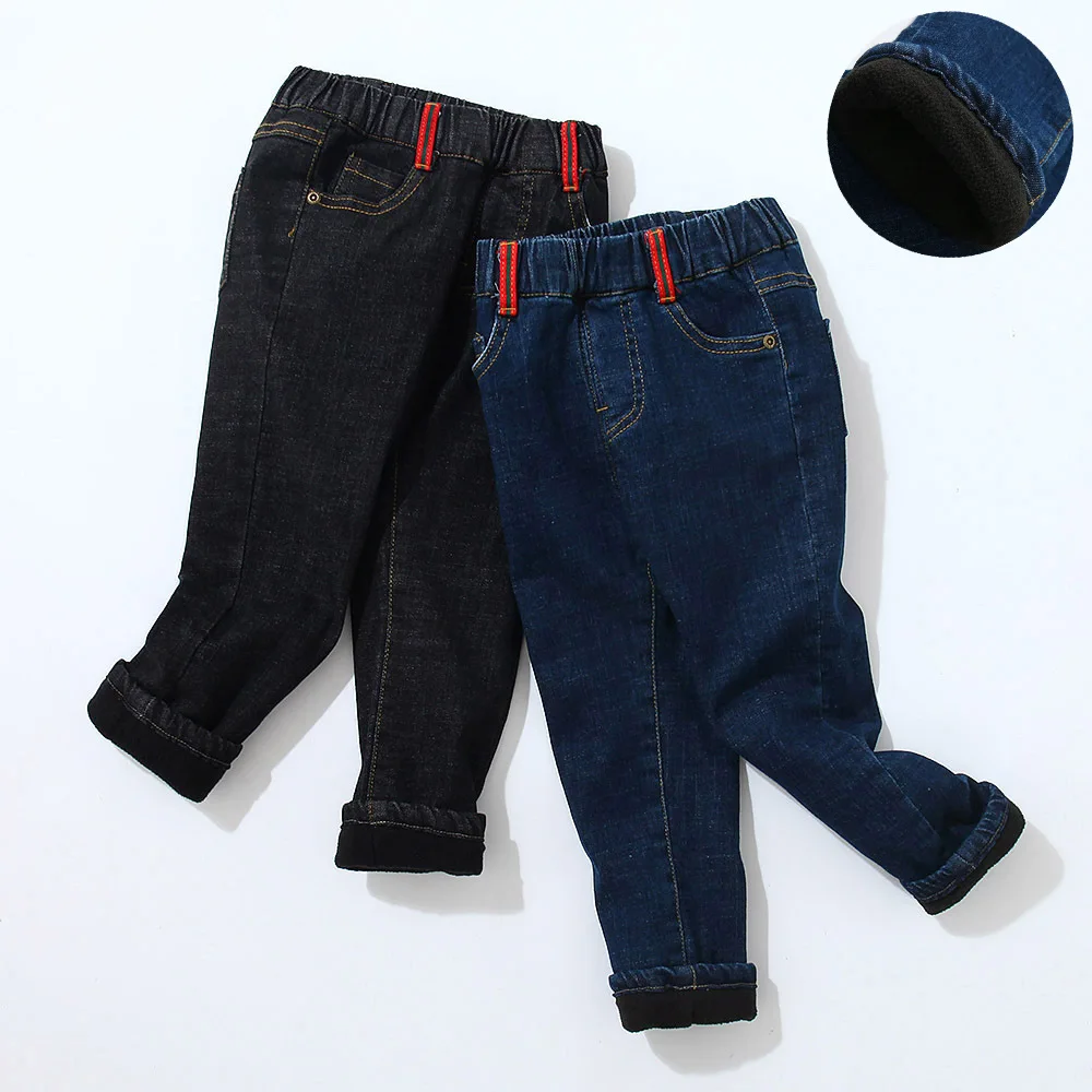 Детские штаны вельветовые джинсы для мальчиков Новые однотонные зимние штаны