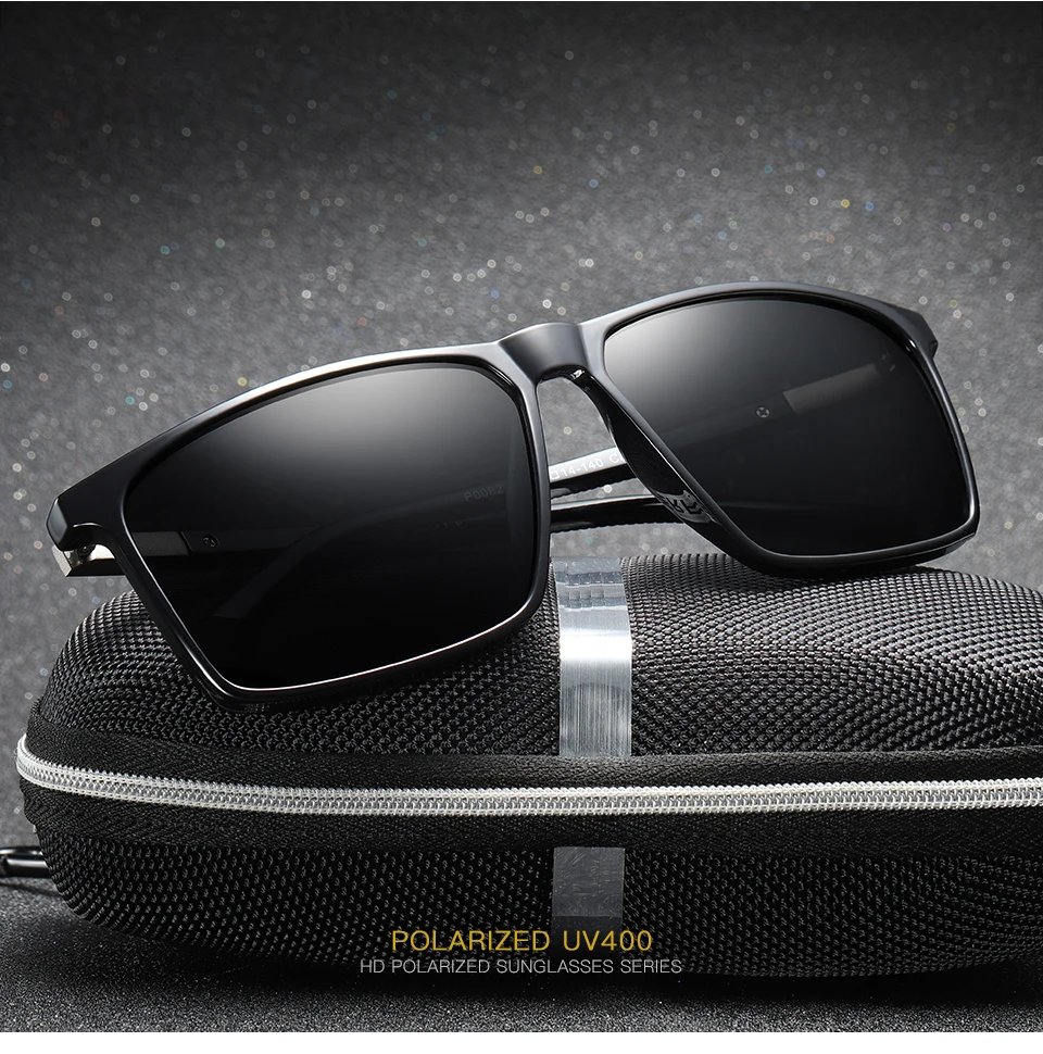 Ruosyling, мужские солнцезащитные очки, квадратные,, люксовый бренд, TR 90, квадратная оправа TAC 1,1, поляризационные, мужские солнцезащитные очки, Ретро стиль, UV400, для вождения