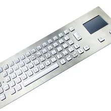 Металлическая клавиатура с подсветкой и передним креплением с сенсорной панелью и 65 светодиодный клавишами с подсветкой, Пыленепроницаемая клавиатура с светодиодный подсветкой