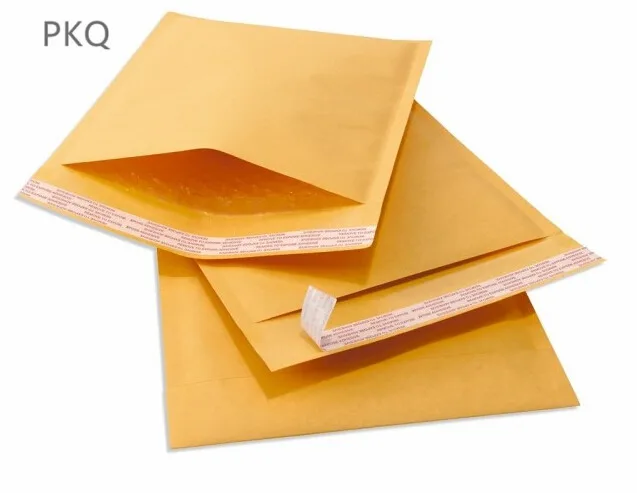 10 шт. 11*13 см желтый крафт Пузырьковые сумки почтальоны объемные конверты бумажные почтовые сумки Деловые курьерские Сумки