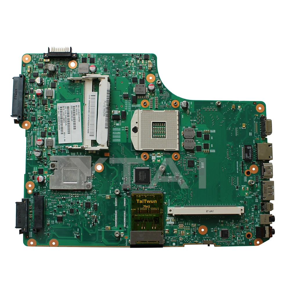 YTAI V000198160 для Toshiba Satellite A500 A505 Материнская плата ноутбука PGA989 HM55 DDR3 6050A2338701-MB-A01 материнская плата