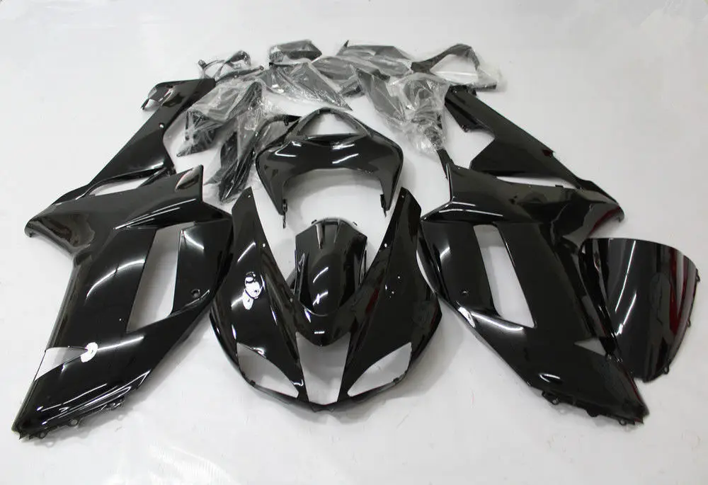 Мотоцикл Обтекатели для Kawasaki Ninja ZX6R ZX-6R 2007 2008 ABS пластик литья под давлением обтекатель полный комплект кузовных деталей Зеленый - Цвет: Type3