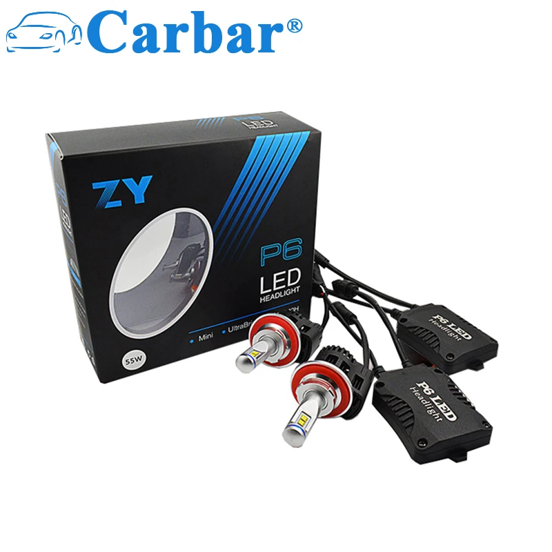 

Carbar#P6 H13 Car LED Bulb 5200 Lumens 55W Extremely Bright Good Chips H13 9008 All-in-One LED Headlight Bulbs Conversion Kit