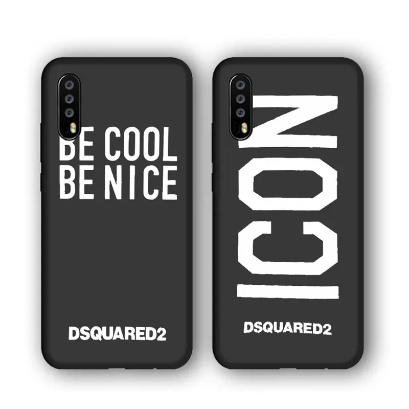 New Arrival Milan Maple Dsquared Ltaly Leaf Brand soft phone case For huawei p20 pro p8 p9 p10 lite p8 p9 lite mate 10lite cases
