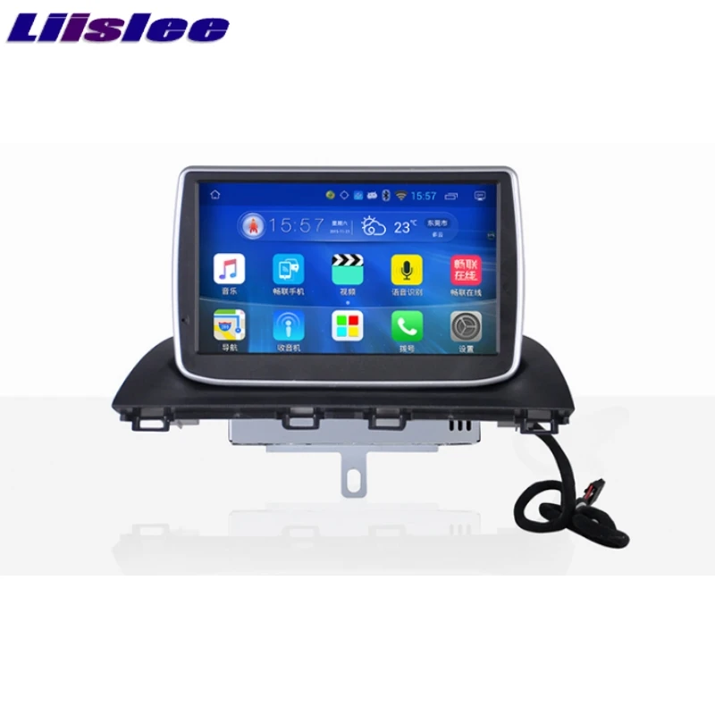 LiisLee Car Multimedia Player GPS Radio Navigation For Mazda CX-4 CX4 CX 4 2016~2017 Original Factory Style Audio NAVI 1