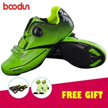 Boodun самозакрывающаяся обувь для шоссейного велоспорта Мужская обувь для шоссейного велосипеда дышащая Ультралегкая спортивная обувь zapatillas Кроссовки Ciclismo