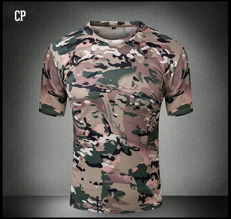 Refire gear уличная камуфляжная футболка мужская с коротким рукавом Футболка с круглым вырезом дышащая быстросохнущая охотничья ACU походная футболка для кемпинга - Цвет: CP