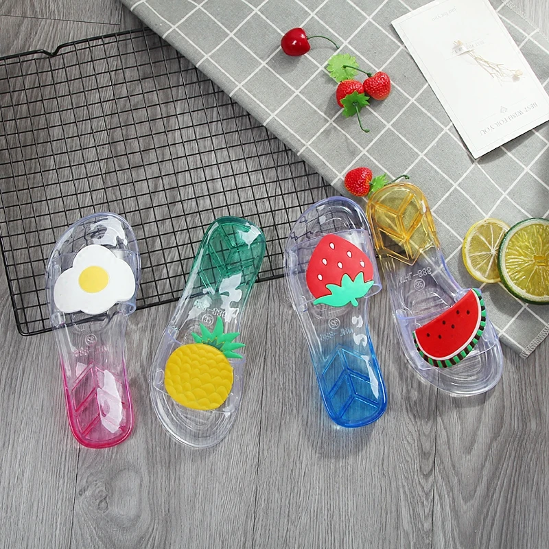 2019 Slippers Children's Girls Boys Fruit print Beach Sandals Summer Flat Crystal word drag Parent-child Shoes Home Casual Shoes 2019 Slippers Children's Girls Boys Fruit print Beach Sandals Summer Flat Crystal word drag Parent-child Shoes Home Casual Shoes