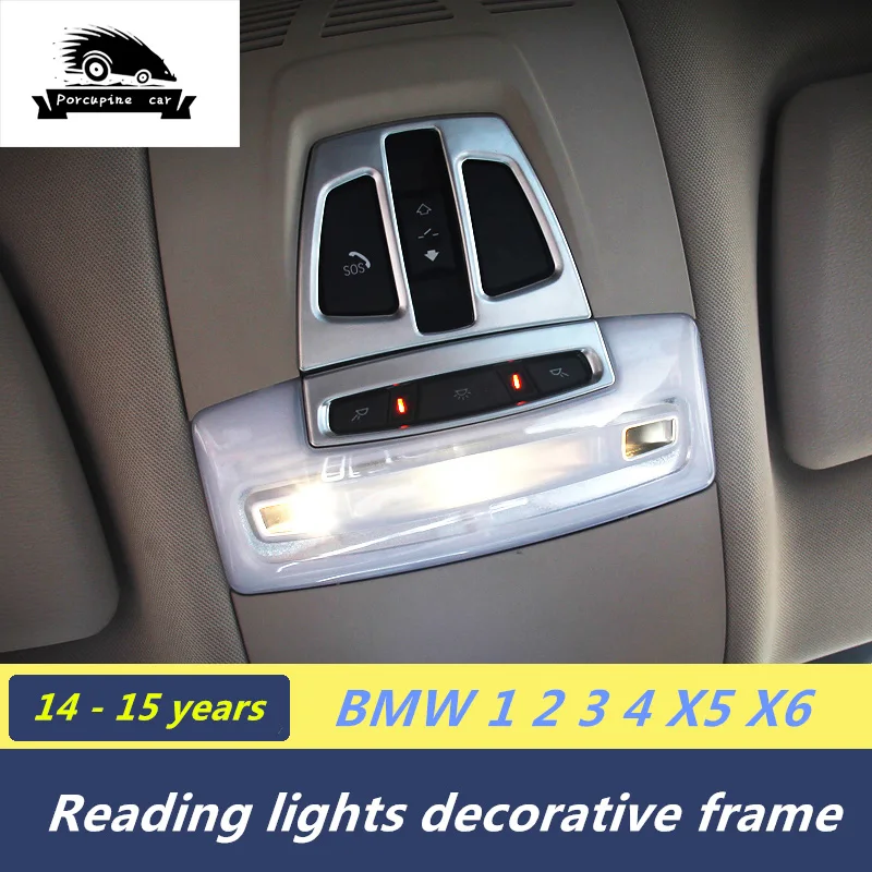 

ABS chrome Interior fittings for BMW 2 3 4 Series X5 X6 F16 F22 F30 F32 F45 F46 LHD light reading lamp dormer trim cover button