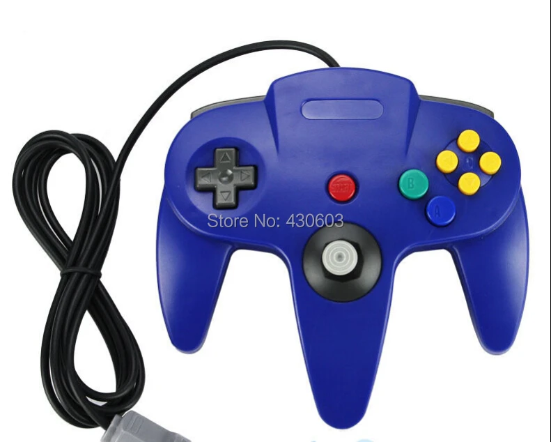 

Lot 2 x New Blue wired Controller Game System for Nintendo 64 N64 wired controller