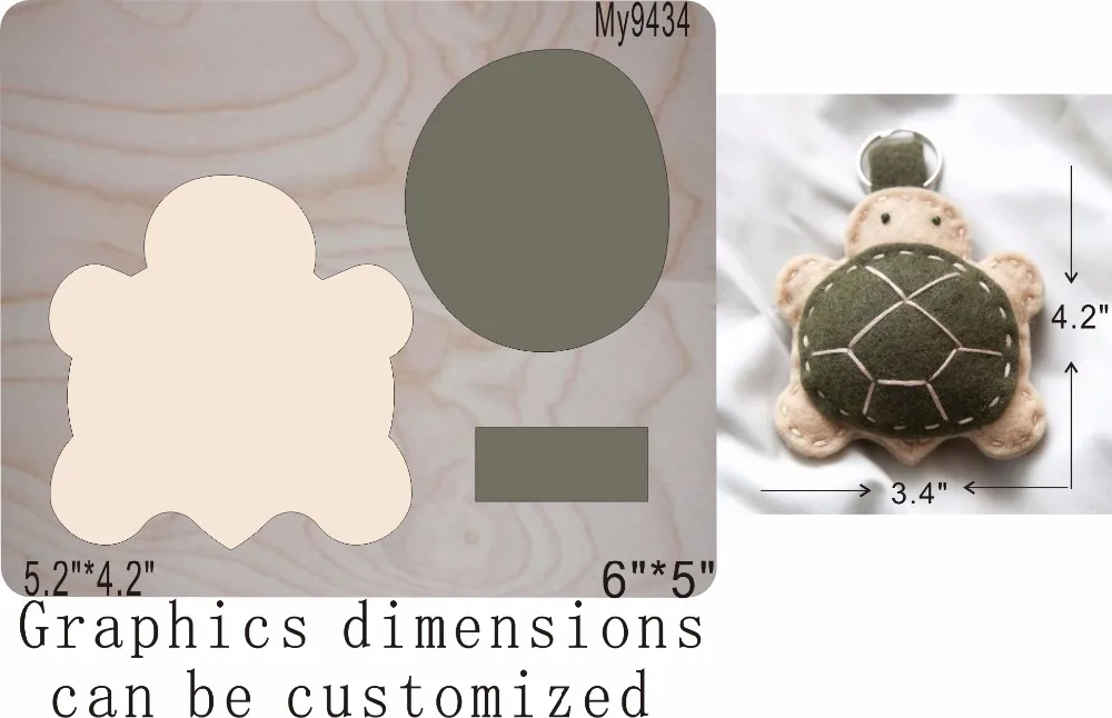 

Small tortoise wood mold die cut accessories wooden die Regola Acciaio Die Misura ,MY