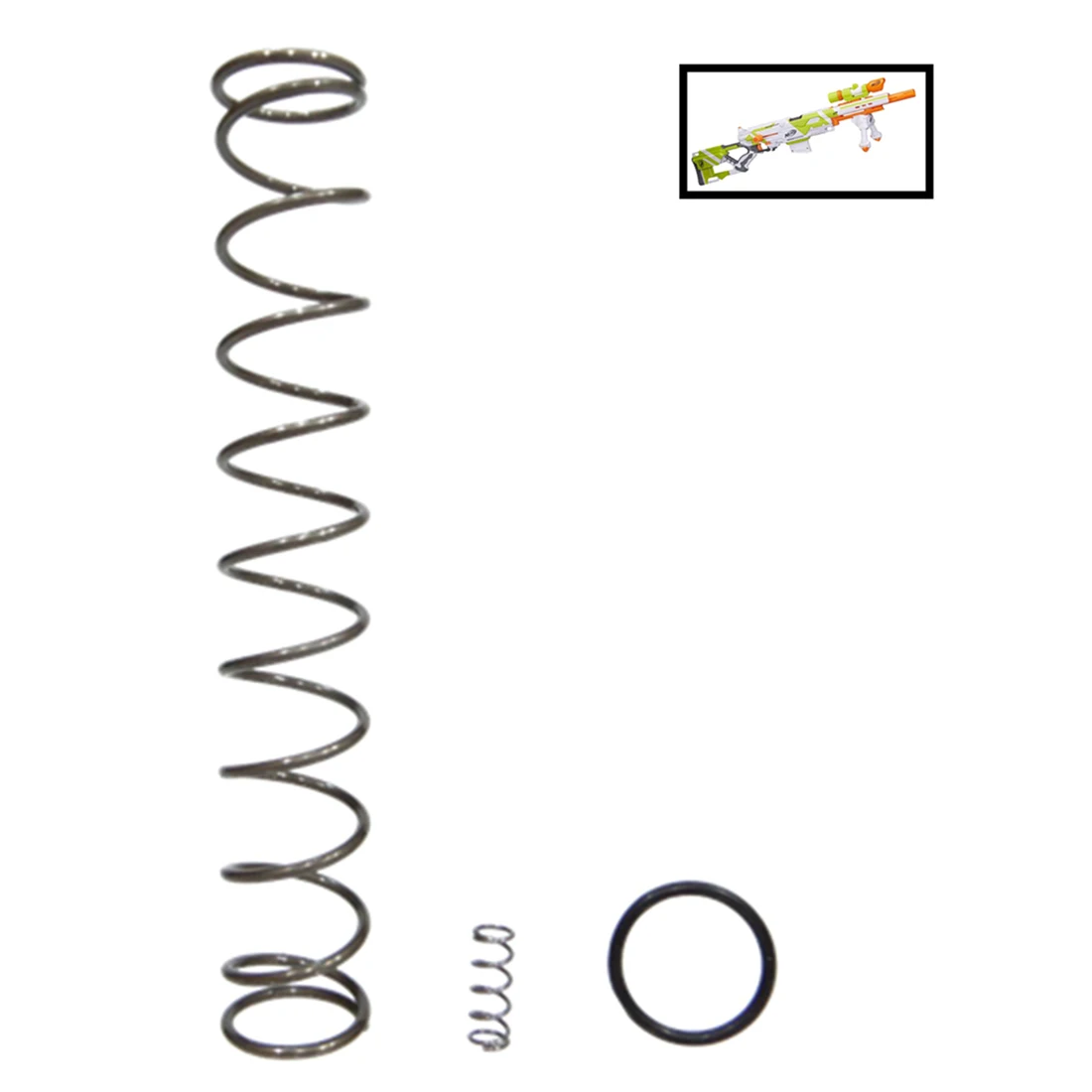 

Nfstrike 9kg / 12kg Upgrade Spring For Nerf Modulus Longstrike Modification Replacement - Silver Black