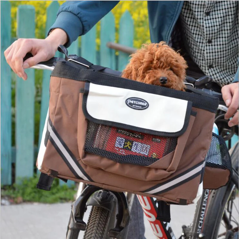 

NEW Bicycle Front Pet Bag Accessories Cycling Basket Pet Pouch, Cat Dog Carrier Bag Box Outing Travel Bags Send Bike Spoke Light
