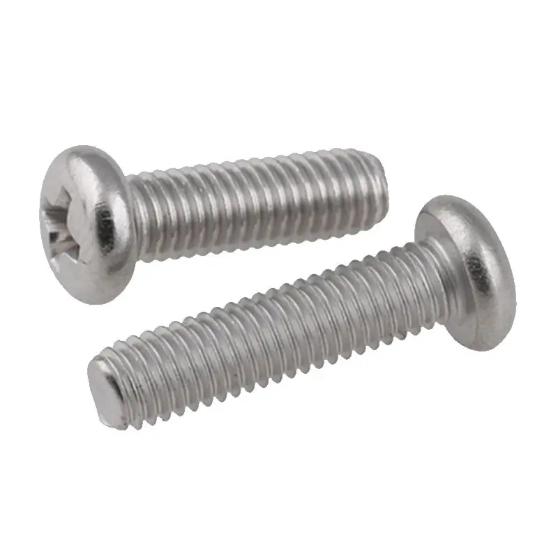 

80PCS 304 stainless steel electrical switch socket panel mounting screws round head screws M4 * 14mm