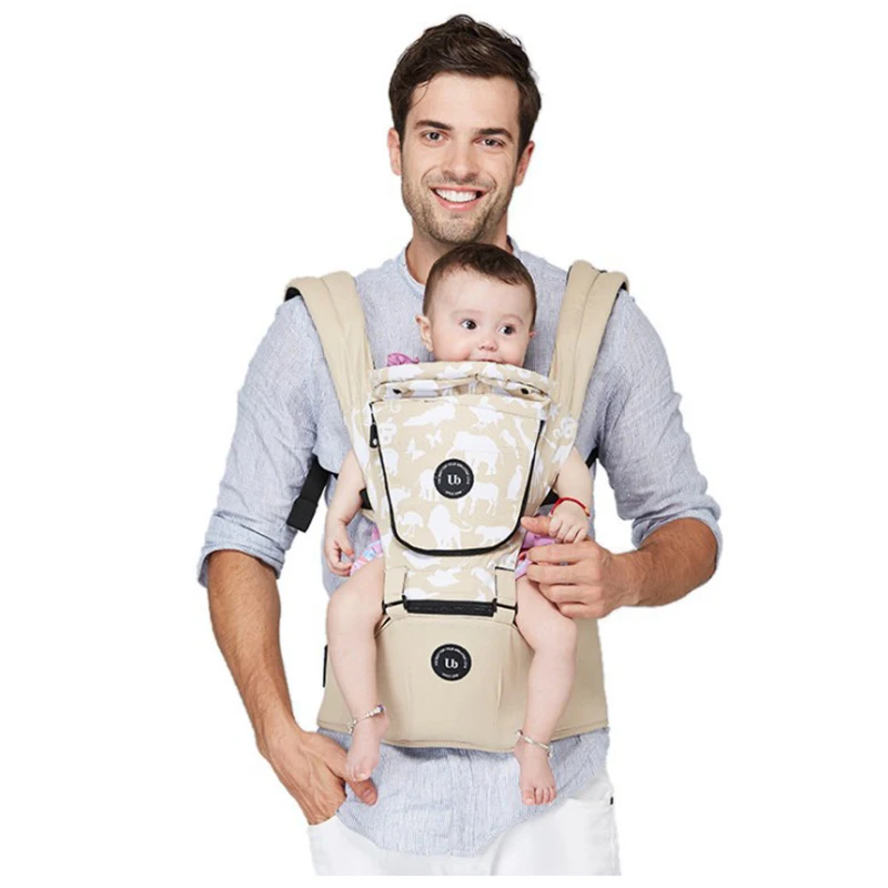 

UBELA Multifunctional Four Seasons Breathable Animal Print Window Detachable Headset Baby Waist Bags Baby Shoulder Belt
