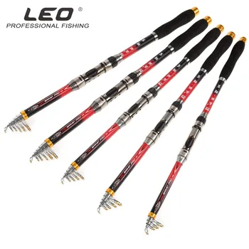 

Red Hunting Shark Fishing Rod Fiberglass Telescopic Sea Fishing Rod 2.1M/2.4M/2.7M/3M/3.6M high toughness Fishing essential