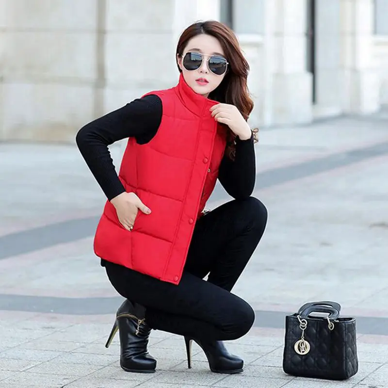 Women Casual Style Round Collar Short Sleeves Buttons Slim