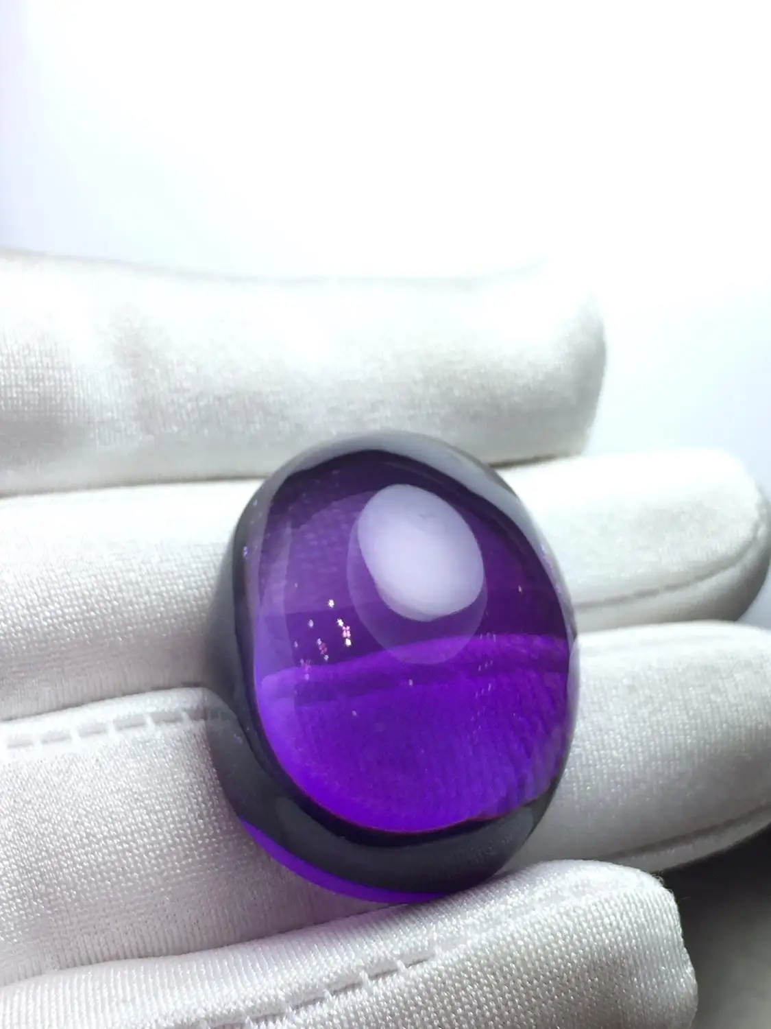 

Amethyst Gemstone Natural 24.5ct Dark Purple Amethyst Oval Cut Brazil Origin Loose Gemstones Loose Stones for Jewelry Making