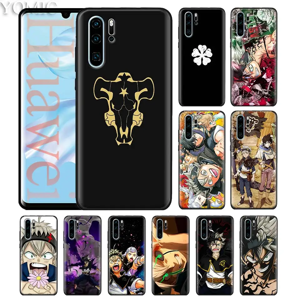 

anime Black Clover Asta Black Silicone Case for Huawei P30 P20 Pro P10 P20 P30 Lite P Smart Plus 2019 Soft Case Cover