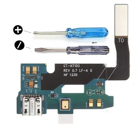 Док станция для Samsung Note 2 I317 N7100 N7105 L900 T889 R950 I605 usb порт зарядки флекскабельный