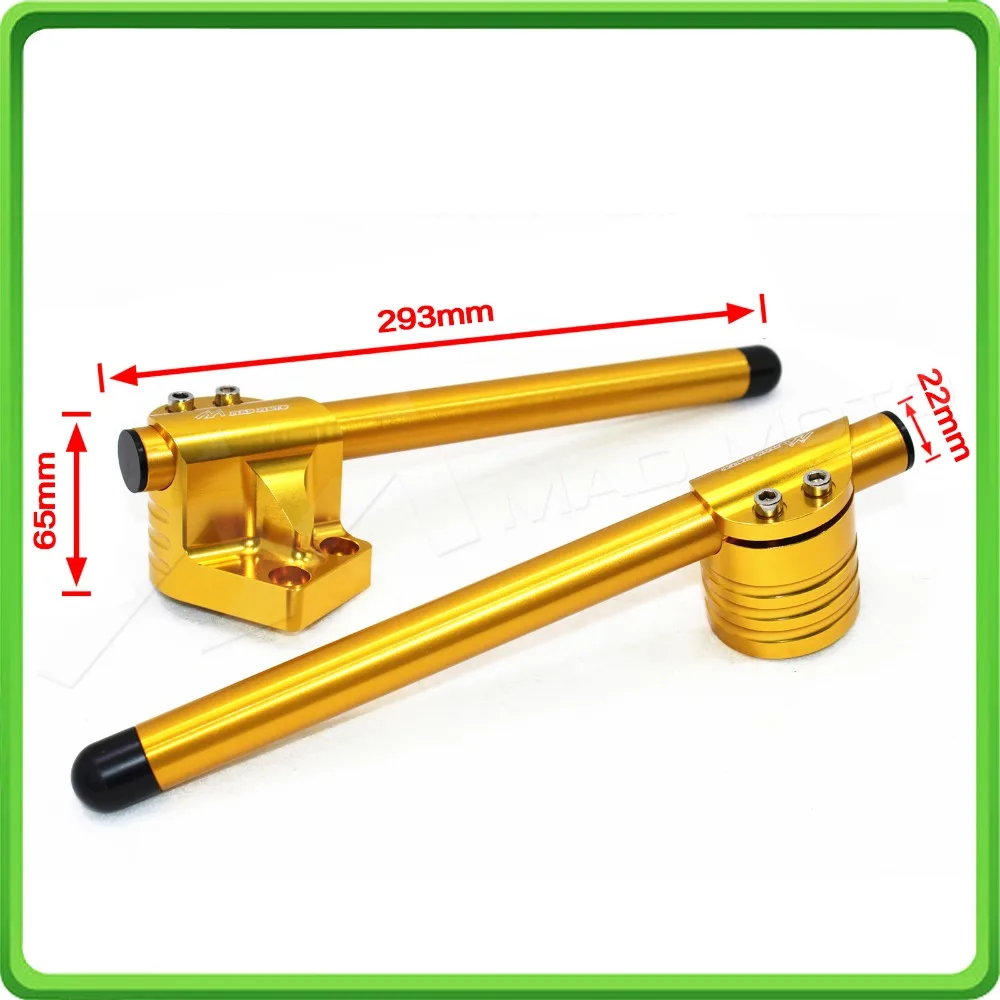 CNC Clip on ons with handlebars handle bar for KAWASAKI EX250  Ninja 250R 2008 2009 2010 2011 2012  Style A (10)