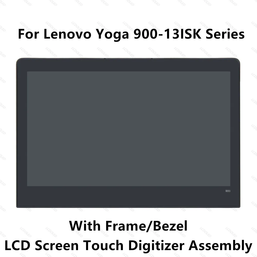 13.3'' Full LED LCD Display Panel Touch Screen Digitizer Glass Assembly with Frame / Bezel For Lenovo Yoga 900 13ISK 3200x1800