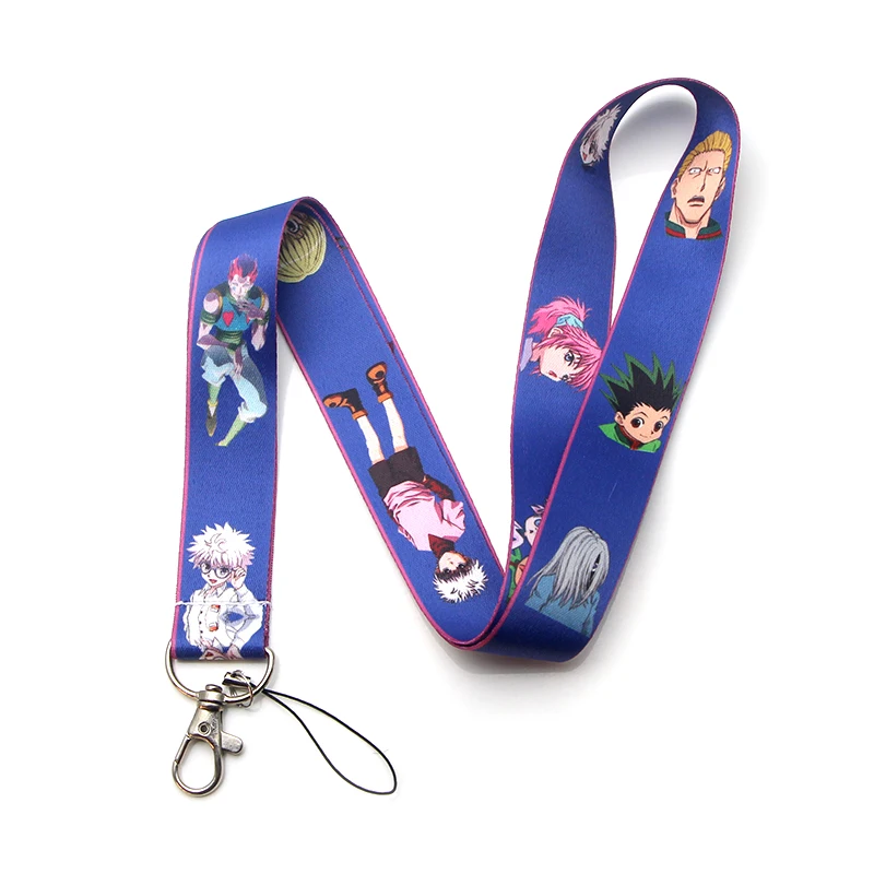 P3633 Dongmanli Аниме Охотник х Охотник брелок Lanyards Id бейдж держатель ID карты Пропуск Тренажерный зал мобильный телефон USB бейдж держатель ключевой ремень