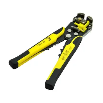 

Wire Stripper Self-adjusting Cable Cutter Crimper Automatic Stripping Tool Cutting Pliers Tool for Industry AWG10-24 (Yellow)