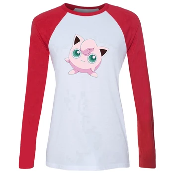 

Cartoon Pokemon Jigglypuff sprites Dragonite Alakazam Beedrill Chansey Ditto White Design Women's Lady Print T-Shirt Graphic Tee