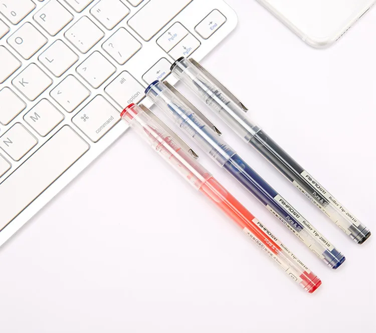 Высокое качество 12 шт/Дюжина гелевых чернил ручка, пластик 0,5 мм ручка с роллером, Ai Hao бренд Ah2001A ручка