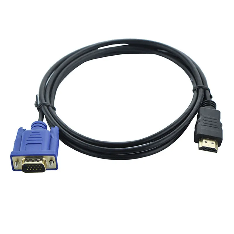 1,8 м/3 м/5 м HDMI-VGA кабель HDMI штекер-Штекер кабель 1080P HD с аудио-адаптером Кабель HDMI-VGA видео адаптер провода