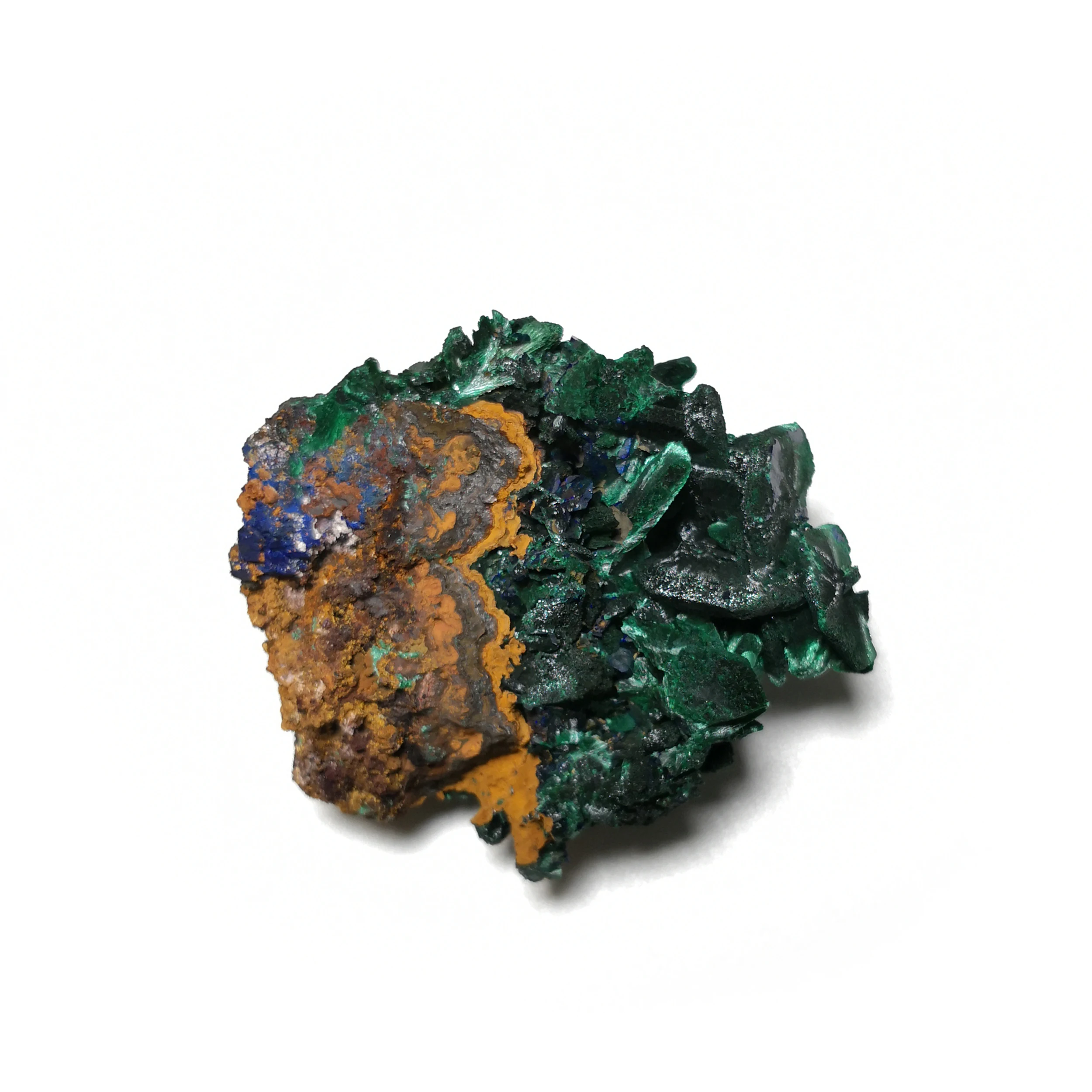 

93.7g NATURAL malachite azurite ore crystal specimens C2-37