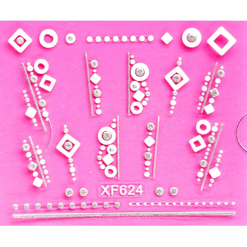 Сладкий 3D дизайн переводные наклейки для ногтей переводные наклейки для женщин и девушек инструменты для маникюра обертывания ногтей наклейки XF624