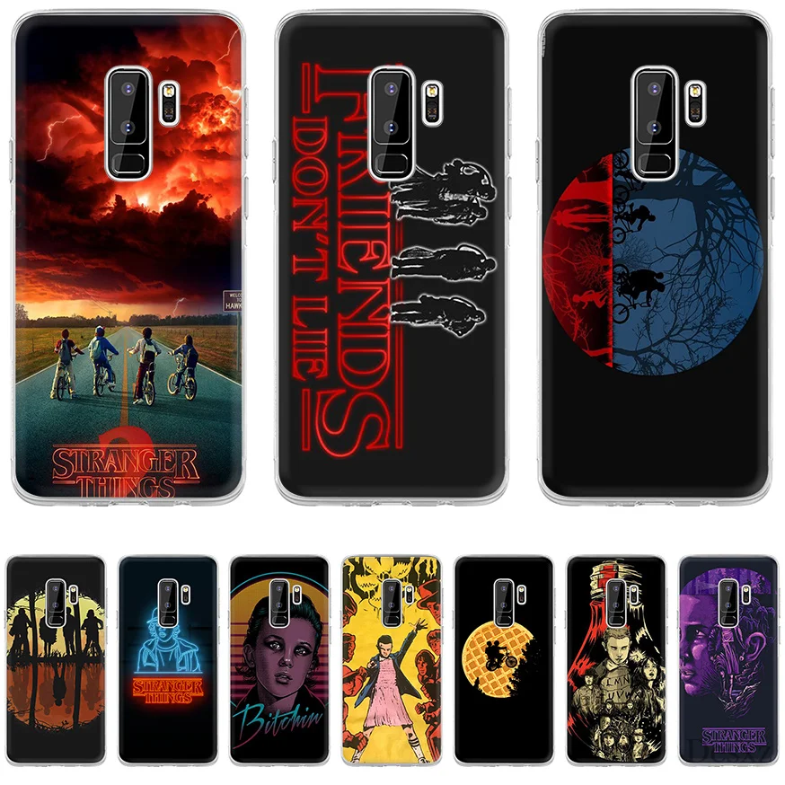 

Tpu Case Cover for Samsung A7 A9 A10 A20 A30 A40 A50 A60 A70 A5 A6 A8 Plus J3 J5 J6 J7 Stranger Things wallpaper Coque Shell