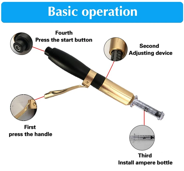 Дропшиппинг гиалурон ручка Набор Бесплатный шприц конвертер гиалуроновая сыворотка ручка для против морщин ручка для мезотерапии