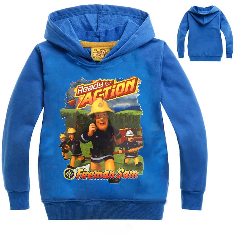 

Kids T shirt Sam Fireman Clothing Long Sleeve Sweatshirt Hoodies Children T-shirts Boys/Girls Cotton Coats