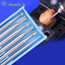 6pcs wood jade carving tools Router Bits dremel Rotary hand tools for jewelry engraving Shank dia 2.35mm TZ58