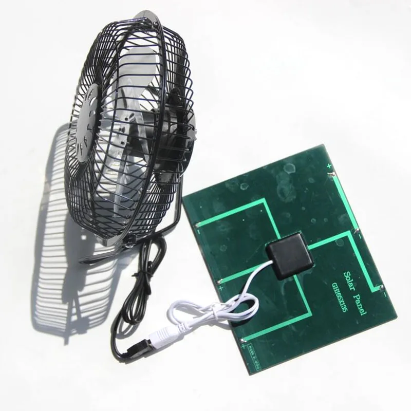 

Solar Panel Powered Fan 3.5W Mini USB Portable Fan Solar Power Phone Charger for Outdoor ASD88